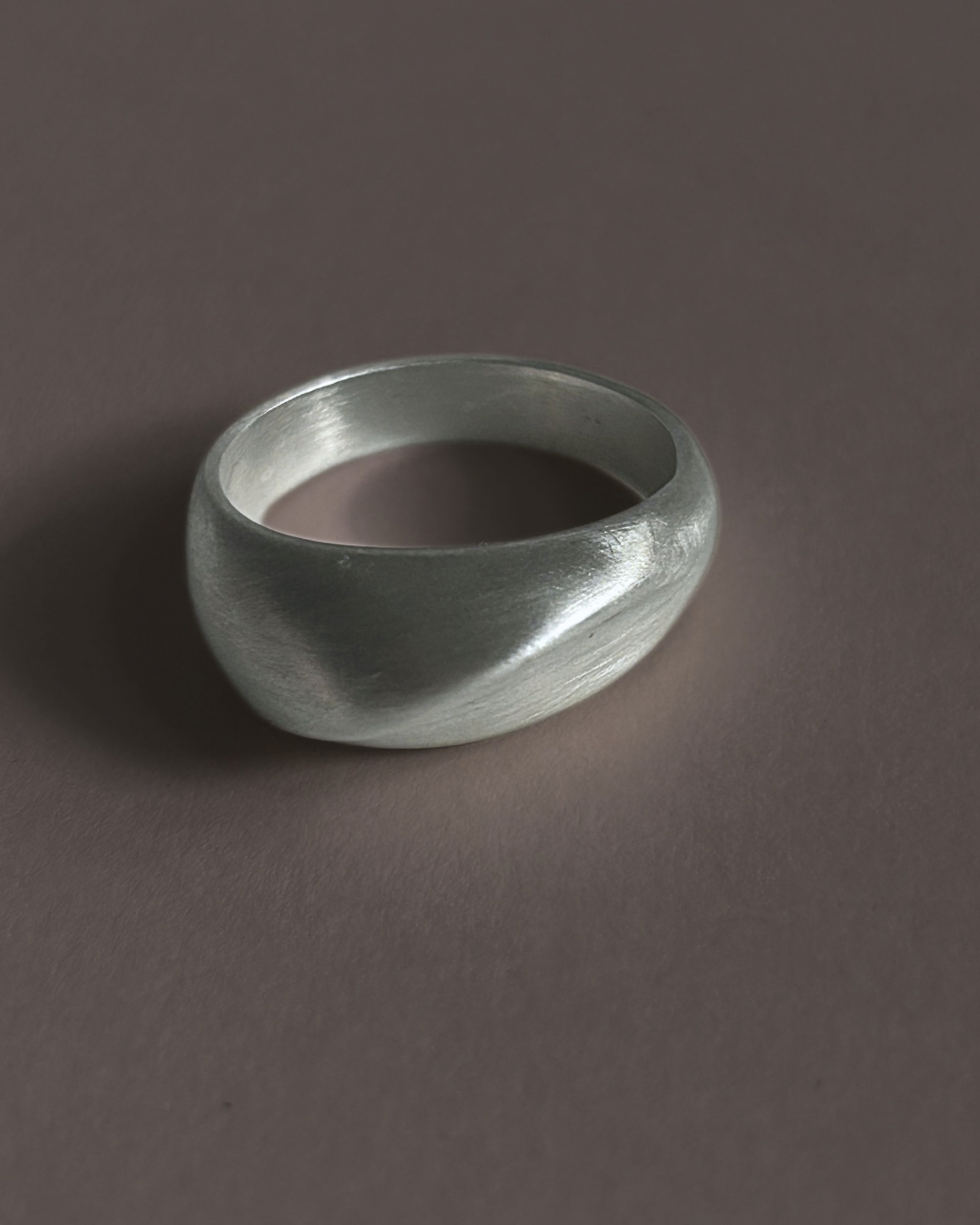 OLD Brushed Dome Sterling Ring