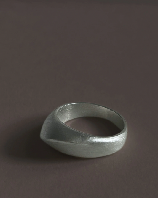 OLD Brushed Dome Sterling Ring
