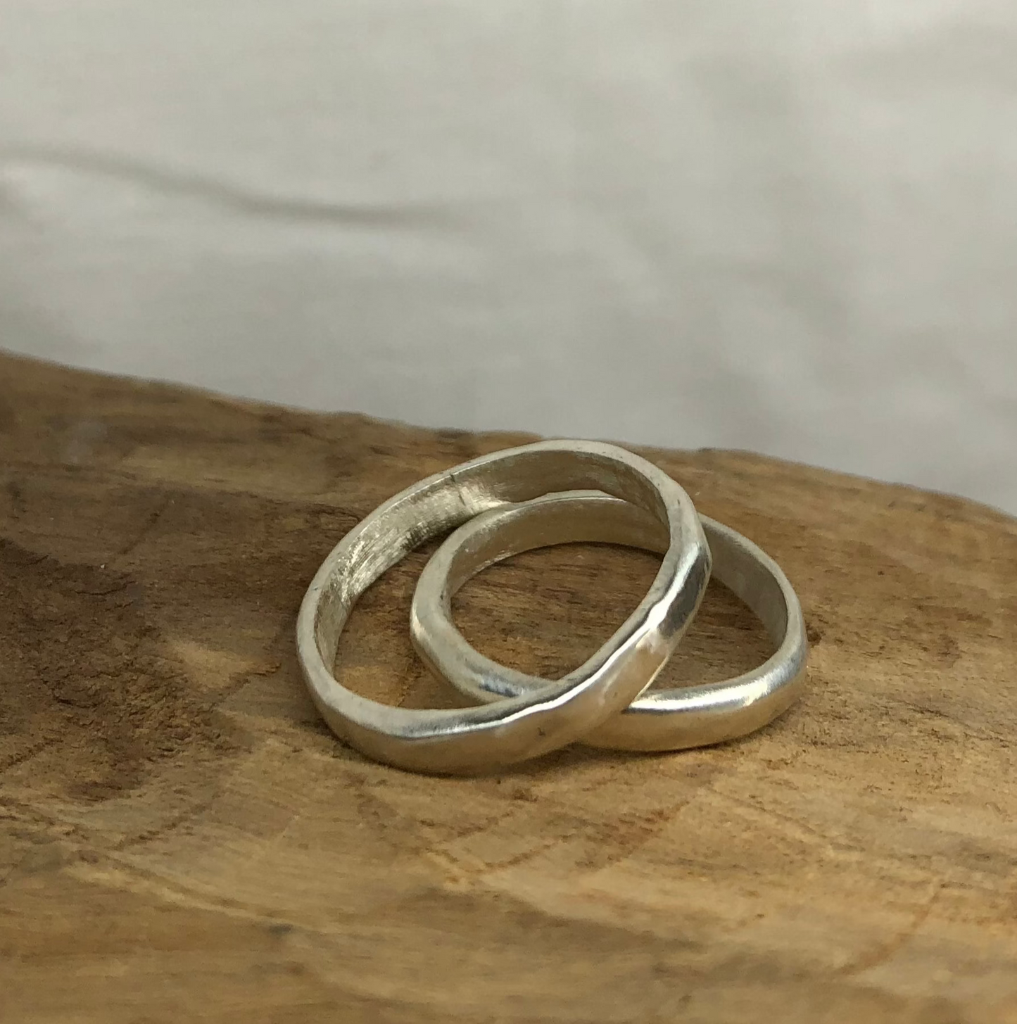 Hammered Stack Ring