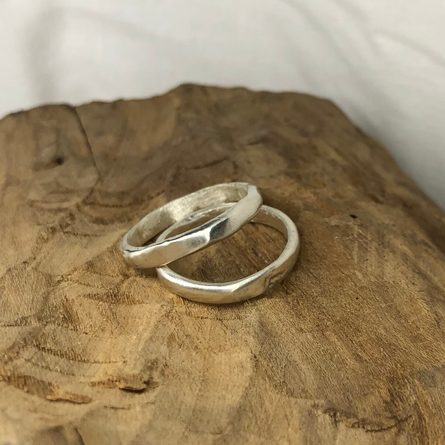 Hammered Stack Ring
