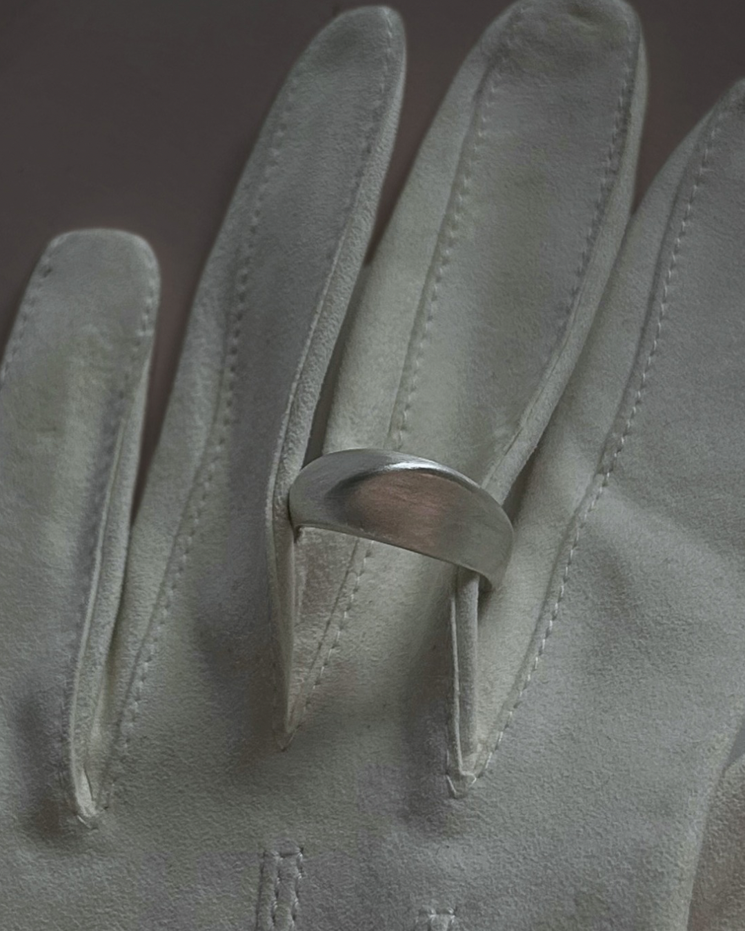 OLD Brushed Dome Sterling Ring