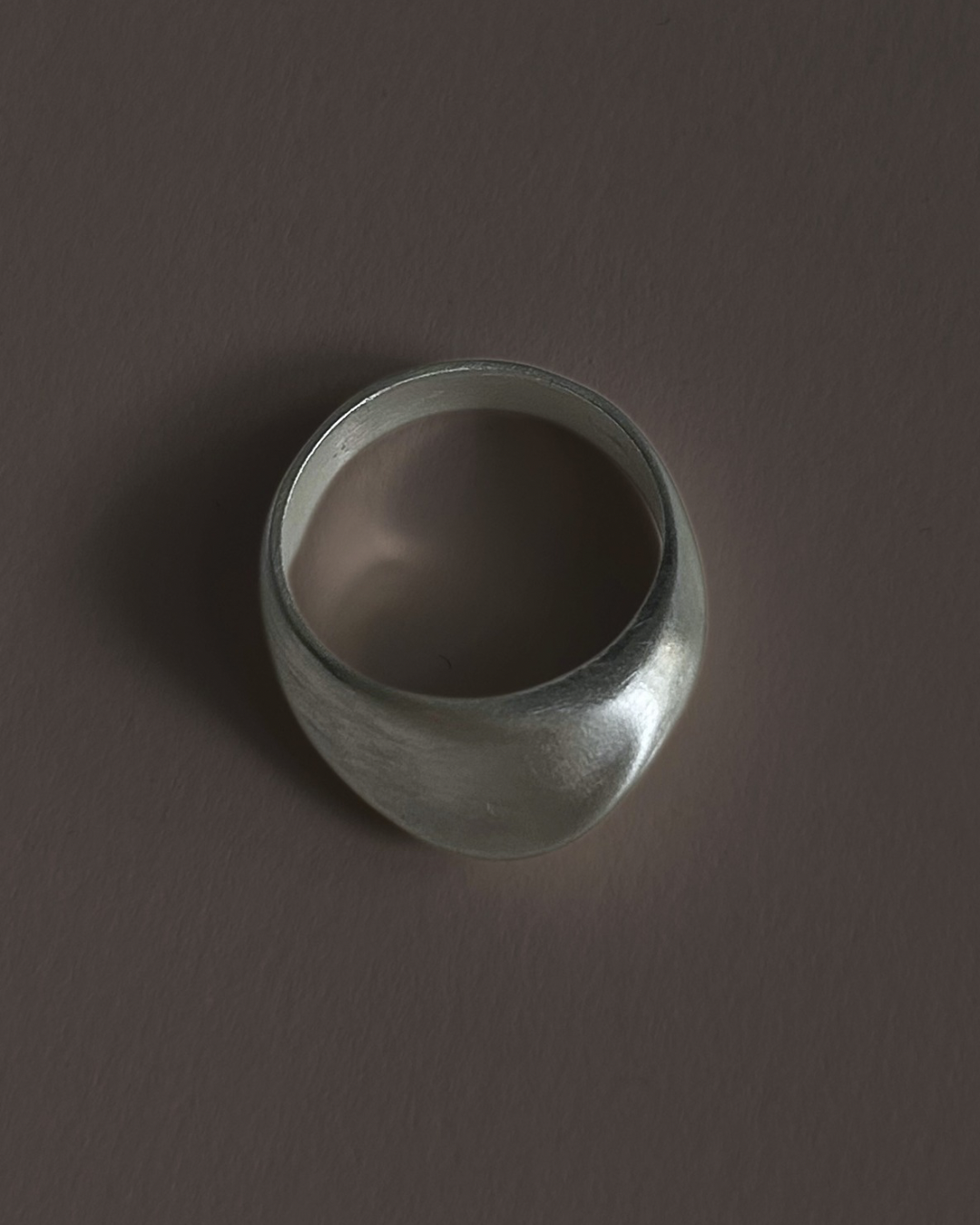 OLD Brushed Dome Sterling Ring