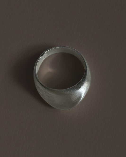 OLD Brushed Dome Sterling Ring
