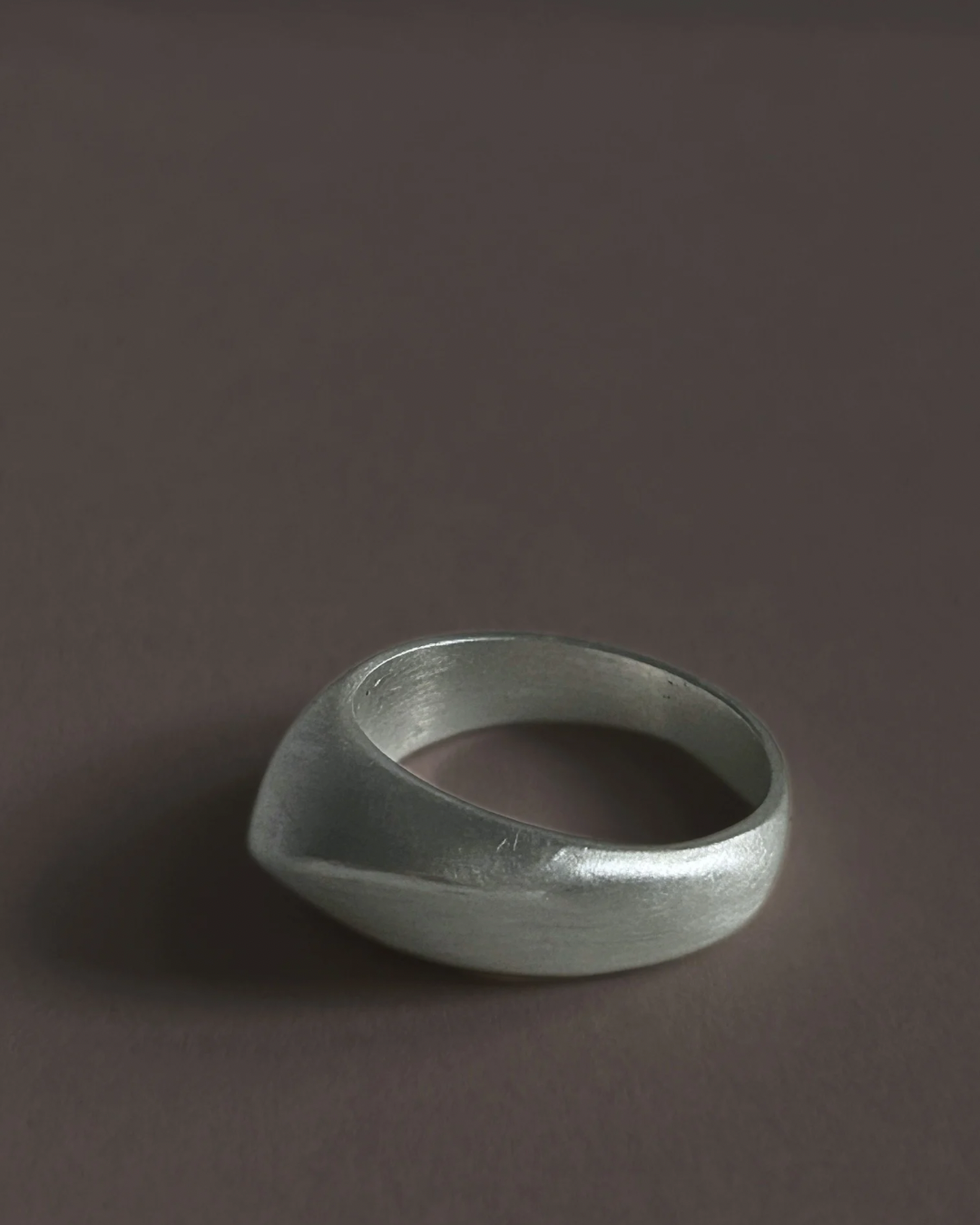 OLD Brushed Dome Sterling Ring
